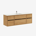 Linea Nordic Oak Serie - 80cm snedker badmøbel