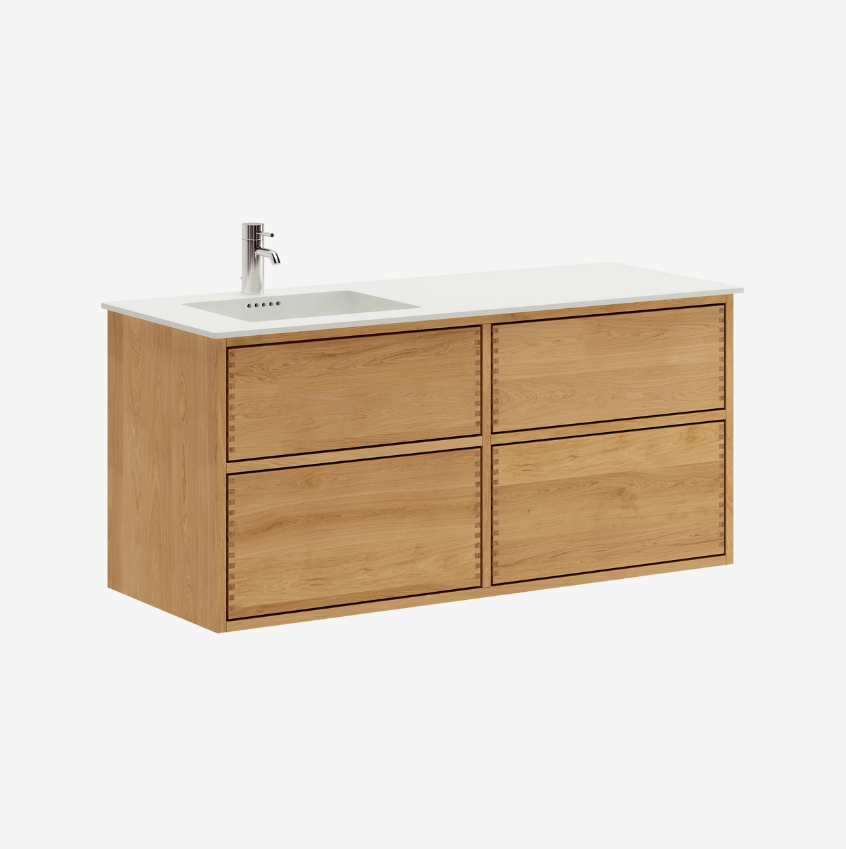 Aero Nordic Oak Serie - 200cm snedker badmøbel
