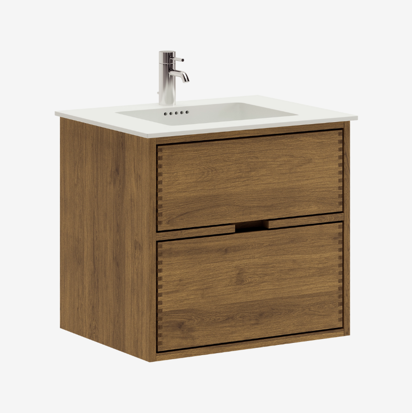 Segment Nordic Oak Serie - 100cm snedker badmøbel