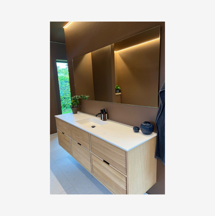 Segment Nordic Oak Serie - 60cm snedker badmøbel