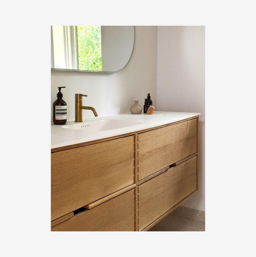 Segment Nordic Oak Serie - 60cm snedker badmøbel