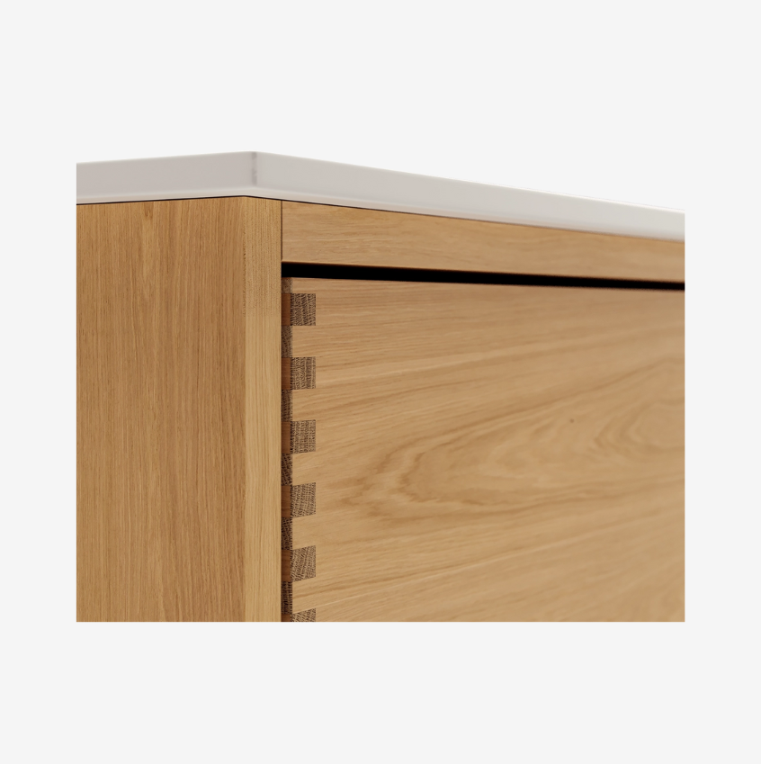 Linea Nordic Oak Serie - 200cm snedker badmøbel
