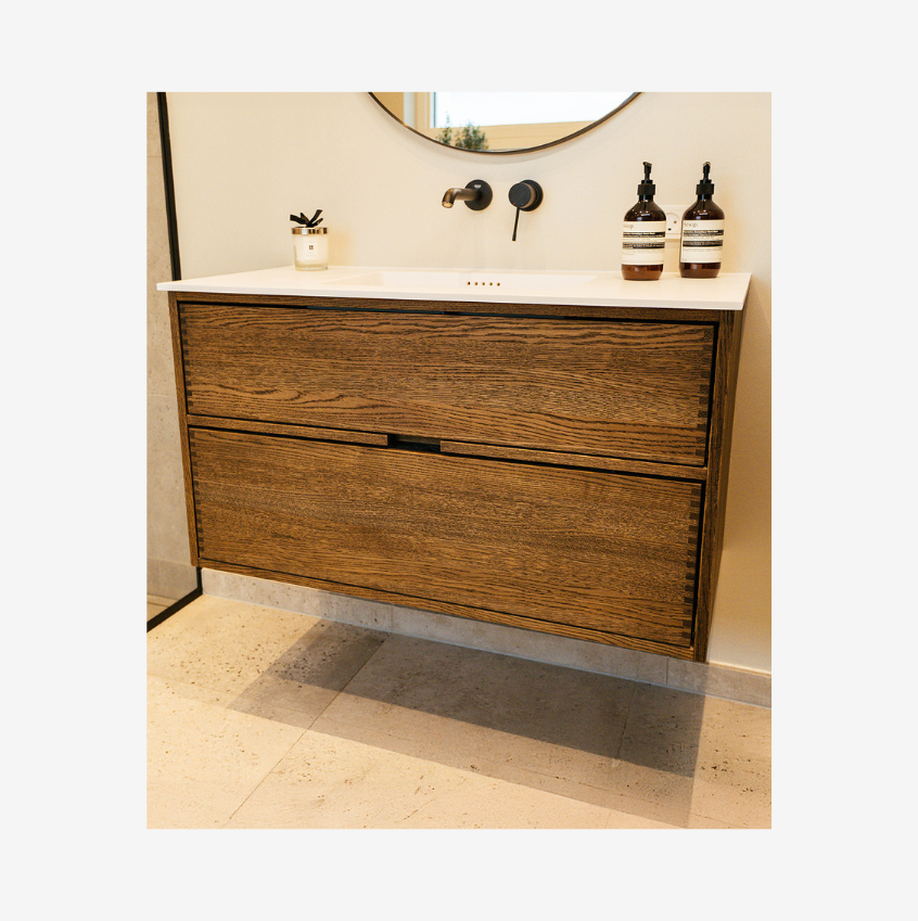 Segment Nordic Oak Serie - 100cm snedker badmøbel
