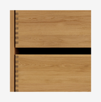 Linea Nordic Oak Serie - 80cm snedker badmøbel