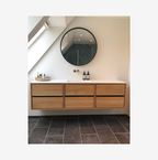 Linea Nordic Oak Serie - 80cm snedker badmøbel