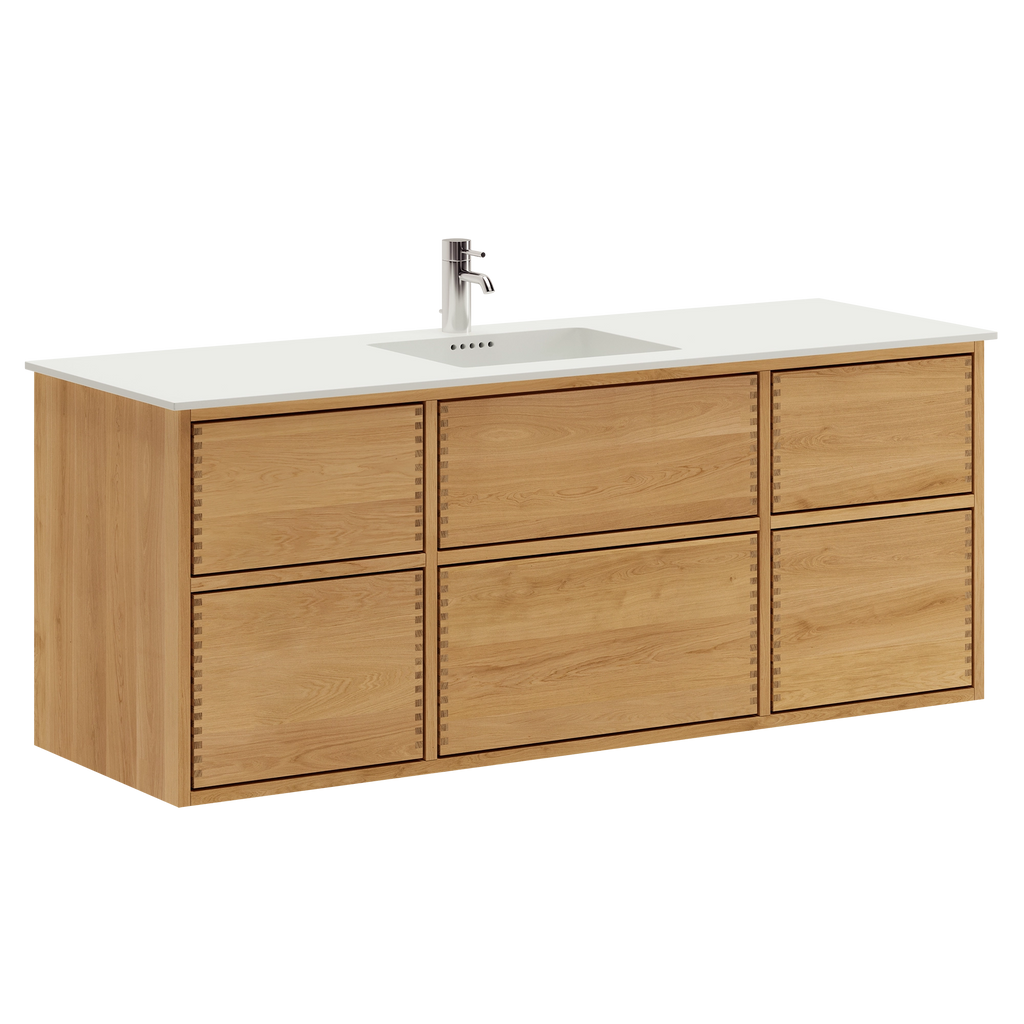 Aero Nordic Oak Serie - 140cm snedker badmøbel