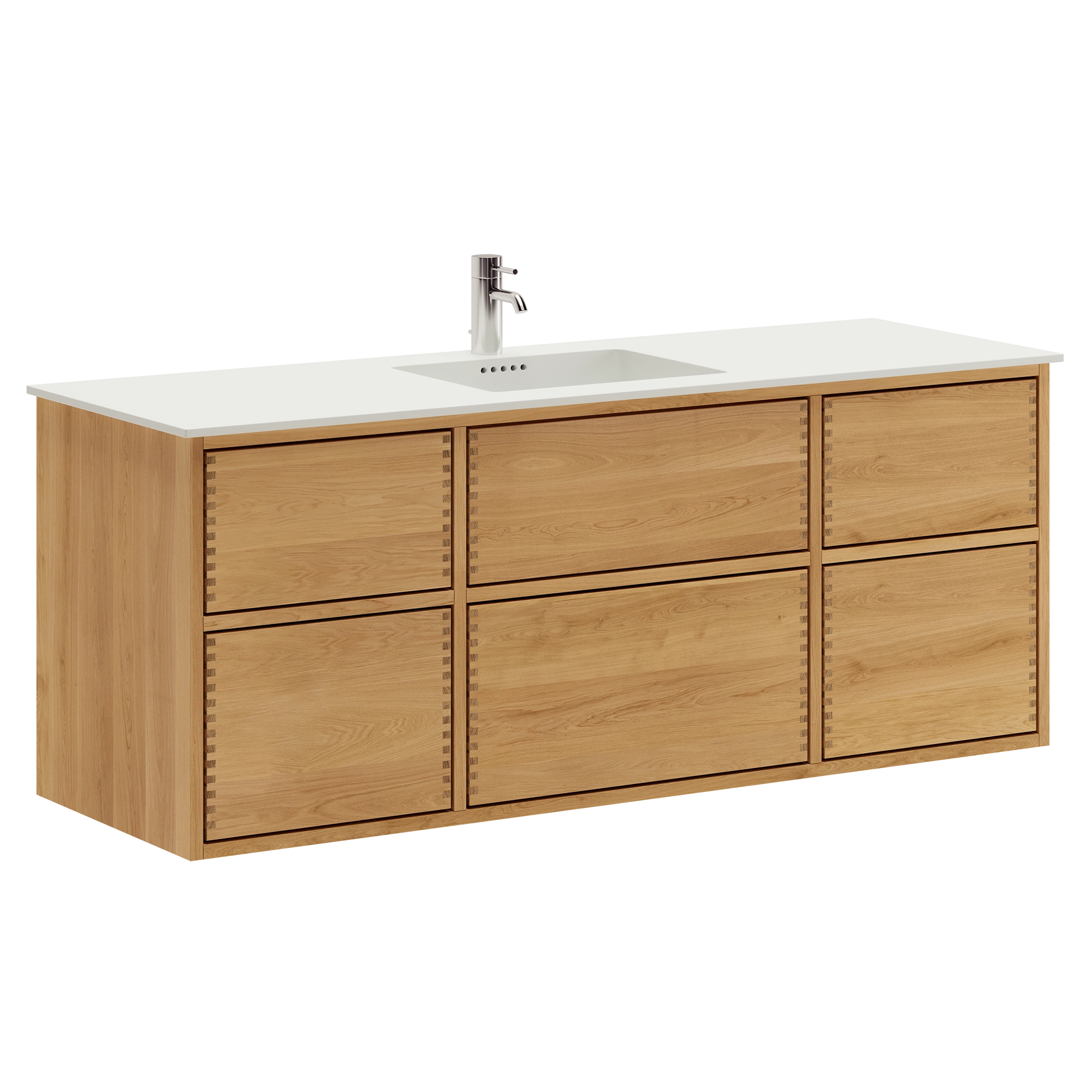 Aero Nordic Oak Serie - 140cm snedker badmøbel