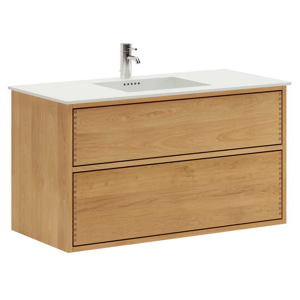 Aero Nordic Oak Serie - 100cm snedker badmøbel