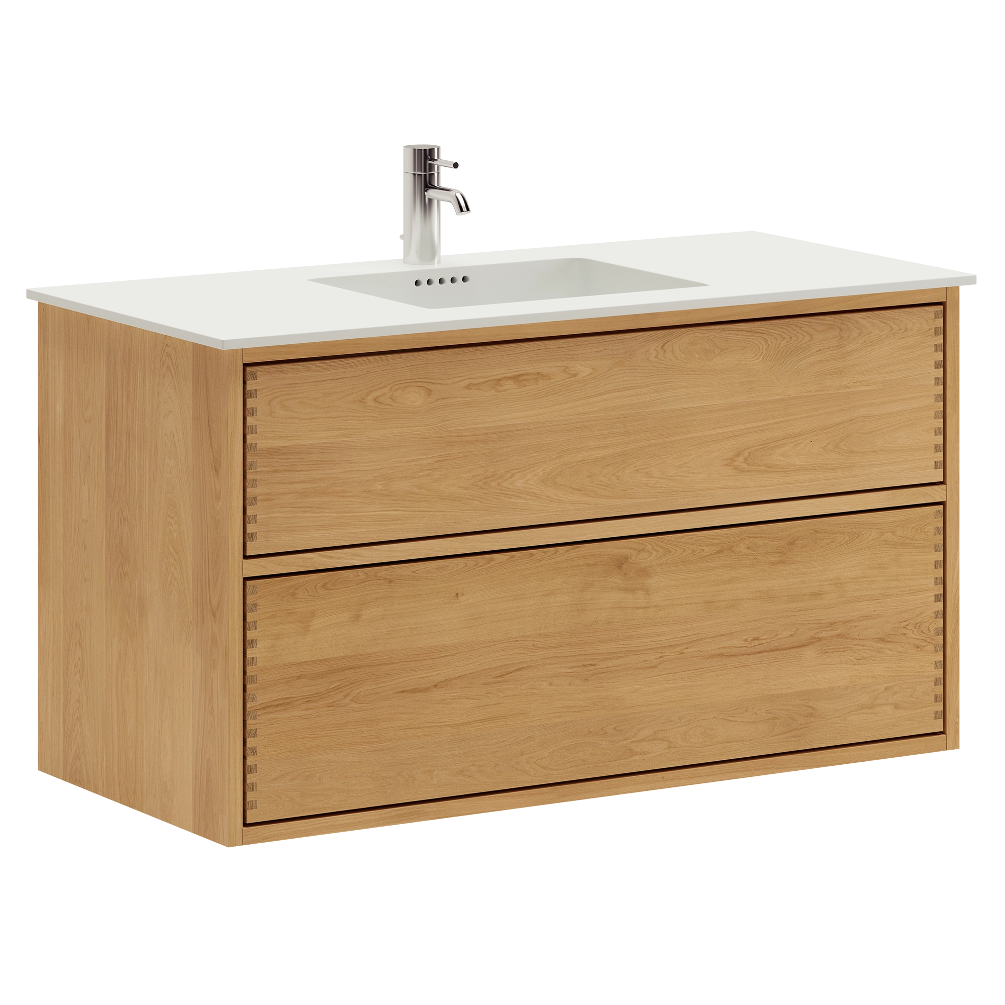 Aero Nordic Oak Serie - 100cm snedker badmøbel