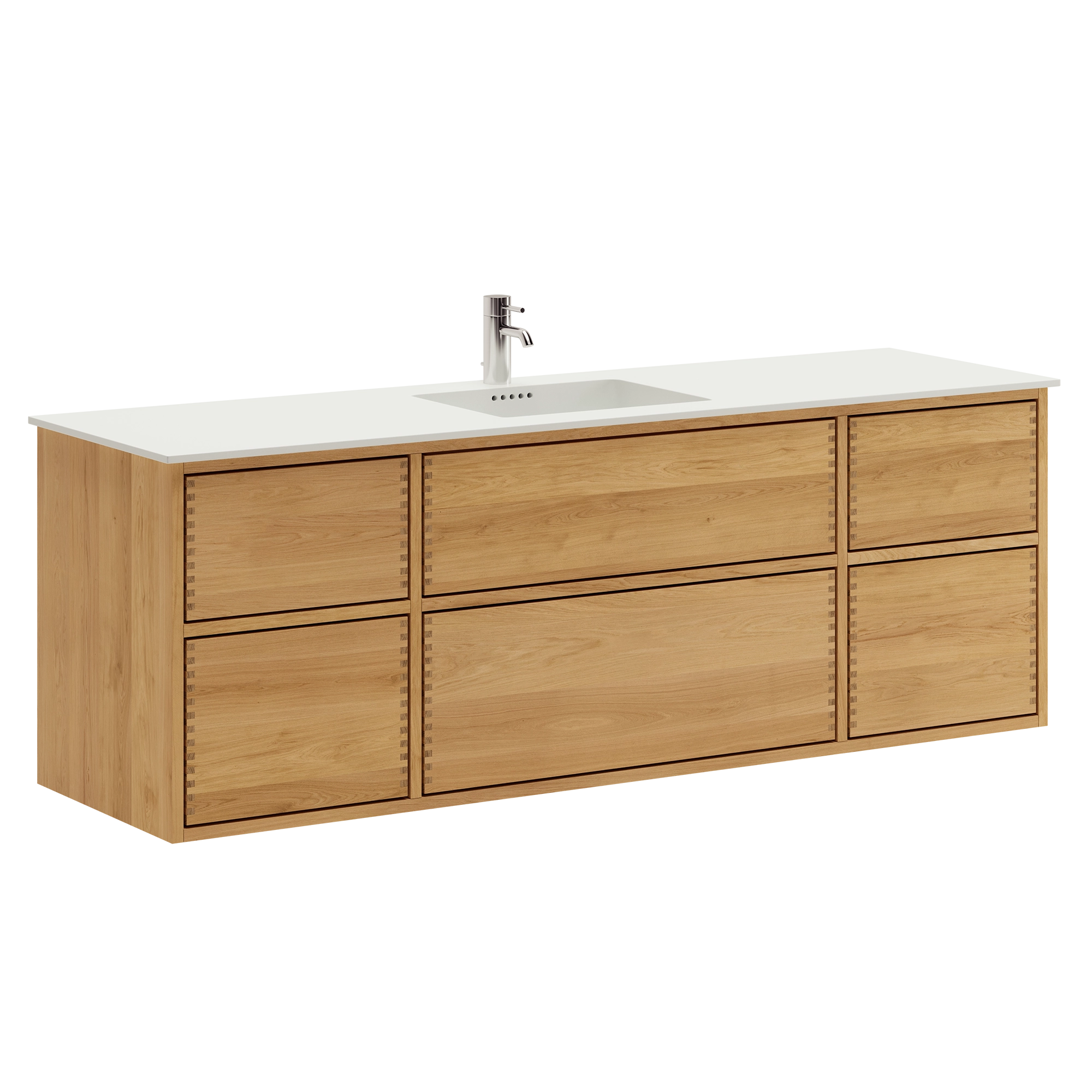 Aero Nordic Oak Serie - 160cm snedker badmøbel