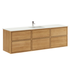 Aero Nordic Oak Serie - 180cm snedker badmøbel