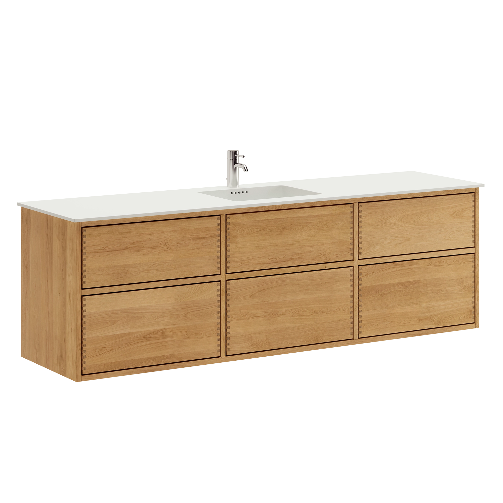Aero Nordic Oak Serie - 180cm snedker badmøbel