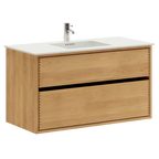 Linea Nordic Oak Serie - 100cm snedker badmøbel