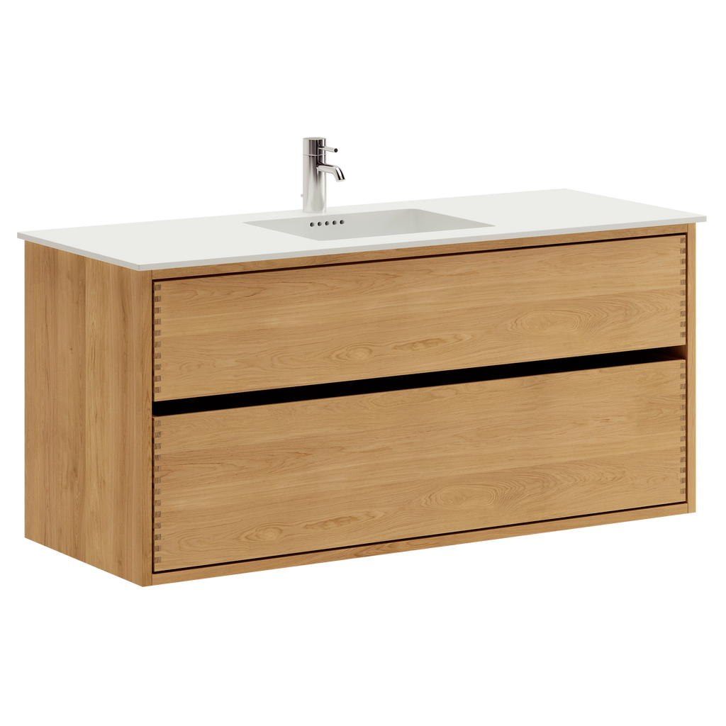 Linea Nordic Oak Serie - 120cm snedker badmøbel