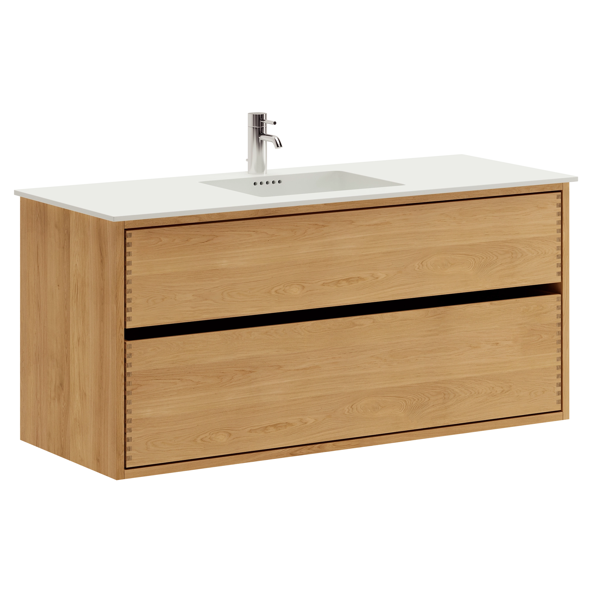 Linea Nordic Oak Serie - 120cm snedker badmøbel