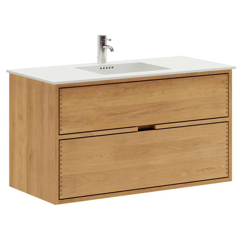 Segment Nordic Oak Serie - 100cm snedker badmøbel