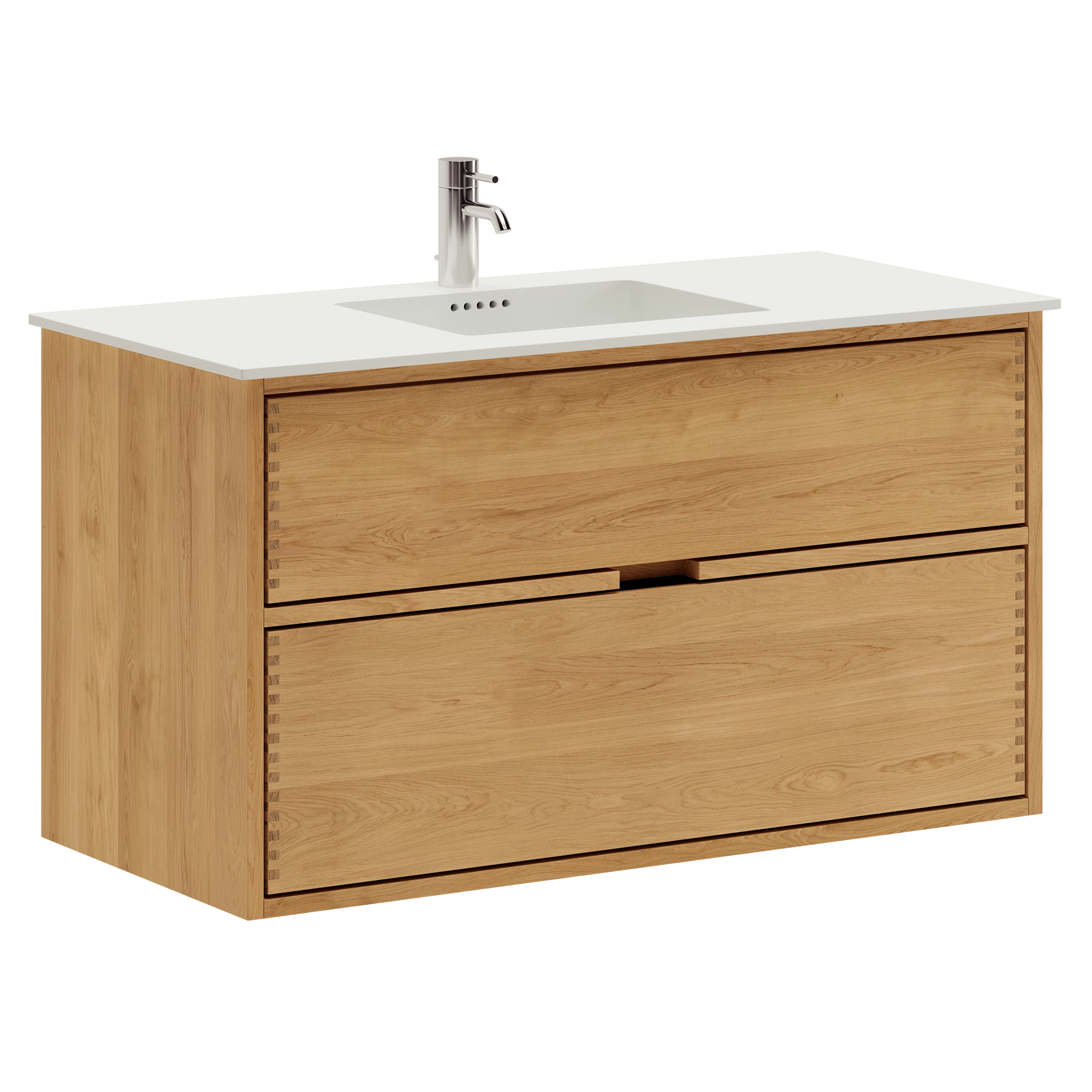 Segment Nordic Oak Serie - 100cm snedker badmøbel