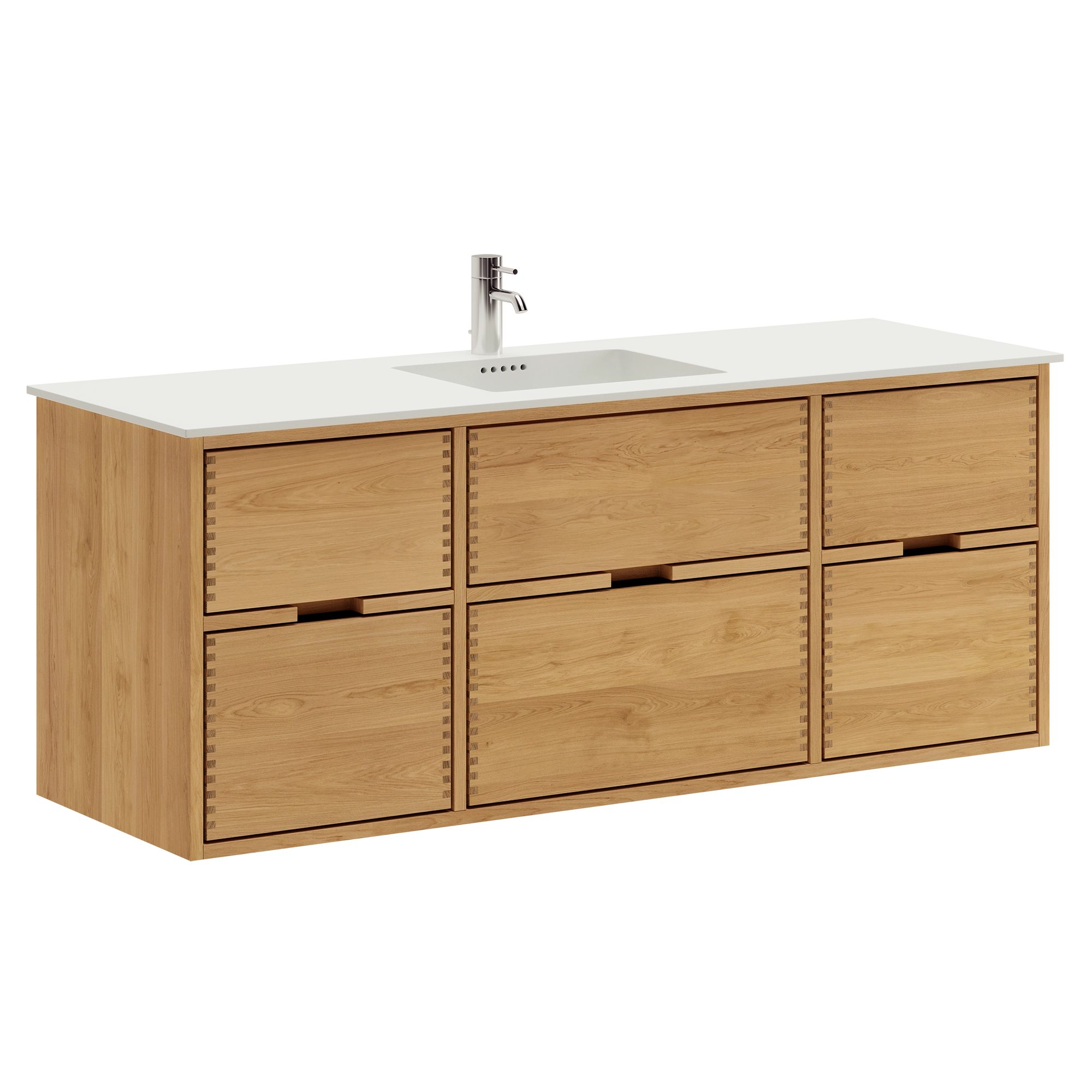 Segment Nordic Oak Serie - 140cm snedker badmøbel