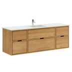 Segment Nordic Oak Serie - 160cm snedker badmøbel