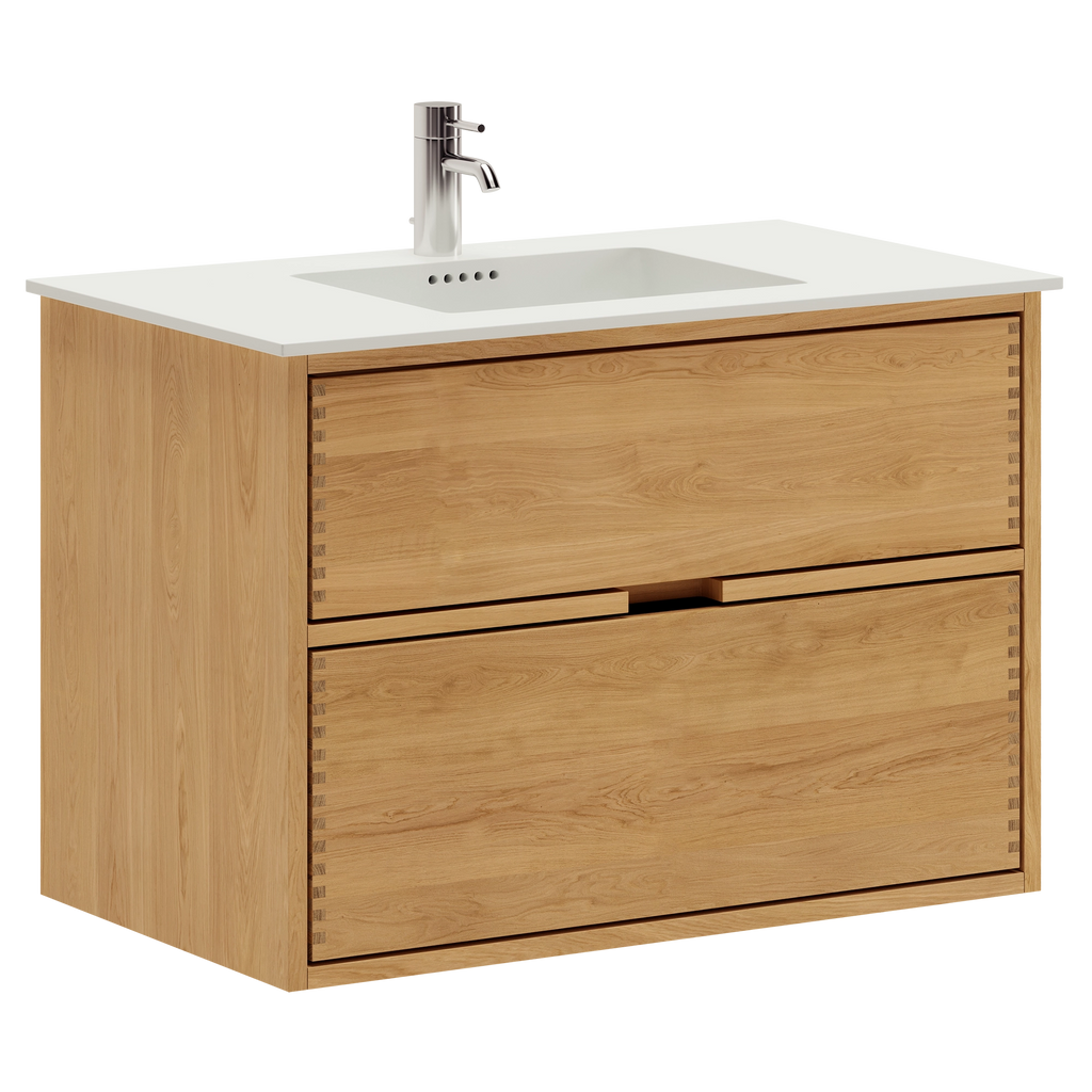 Segment Nordic Oak Serie - 80cm snedker badmøbel